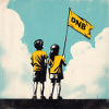 Banksy DNB Flag