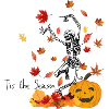 Halloween, Skeleton, Autumn