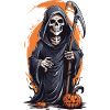 Petite Halloween Faucheuse Drôle Octobre