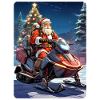 Père Noël avec motoneige 1.2