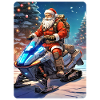 Père Noël avec motoneige 1.5