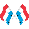 Two flags of Luxembourg
