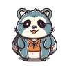 Raccoon - Kawaii Style