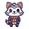 Raccoon - Kawaii Style