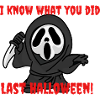 Geister-Slasher Halloween Motiv