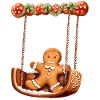 Gingerbread Man Christmas Motif