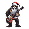 Santa Claus Guitar Santa