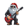 Santa Claus Guitar Santa