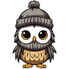 Owl Winter Comic