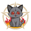 Satans Little Hell Purr Cat