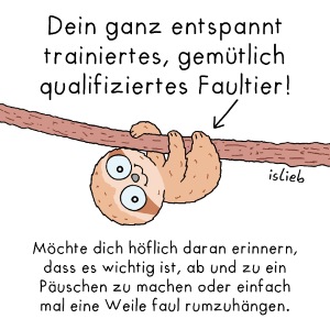 Faultier-Poster