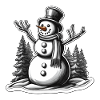 Snowman / Winter / Snow / Comic / Cold