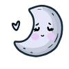 La lune s’endort
