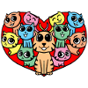 Cats Heart Love