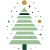 Minimalistischer Weihnachtsbaum