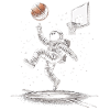 Basketball Astronaut