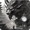 Demon Monster Monster with Clock