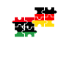 Libye Allemagne Drapeau Allemand Libyen