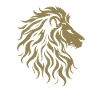 Majestic lion head silhouette