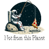 Astronaute Pizza Pêche dans l’espace