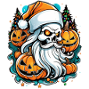 Christmas & Halloween - Skeleton & Pumpkin