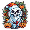 Christmas & Halloween - Skeleton & Pumpkin
