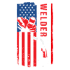 Welder USA Flag Patriot Welder