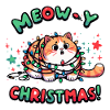 Meow Christmas Design