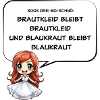 Zungenbrecher Brautkleid