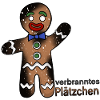verbranntes glückliches Plätzchen