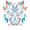 Geometric Wolf T-Shirt Design