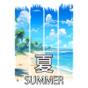 Summer Paradise Beach – Anime Shirt