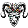 Steinbock Berge Wandern Sonnenbrille Sternzeichen