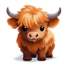 Sweet Highland Cow