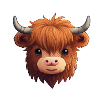 Sweet Highland Cow
