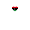 Libye Heartbeat Drapeau libyen Libyen