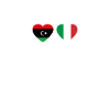 Libye Italie Heartbeat Flag Libyen