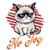 Gatto arrabbiato Natale Sarcastico Divertente Meme del gatto