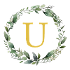 U Monogram, Eucalyptus Wreath