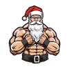 Santa Claus Muscles Bodybuilding Santa