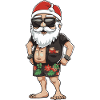 Weihnachtsmann Urlaub Santa