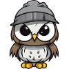 Owl Winter Comic
