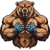 Bear Grizzly Muscles Entraînement Gym