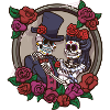 Sugar Skull Skeleton Couple