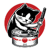 Cat-wielding a katana