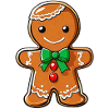 Cute gingerbread man