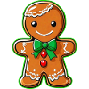 Cute gingerbread man