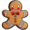 Cute gingerbread man