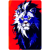 Blauer Löwe (Design 2)