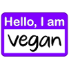 Hello I Am Vegan - Purple